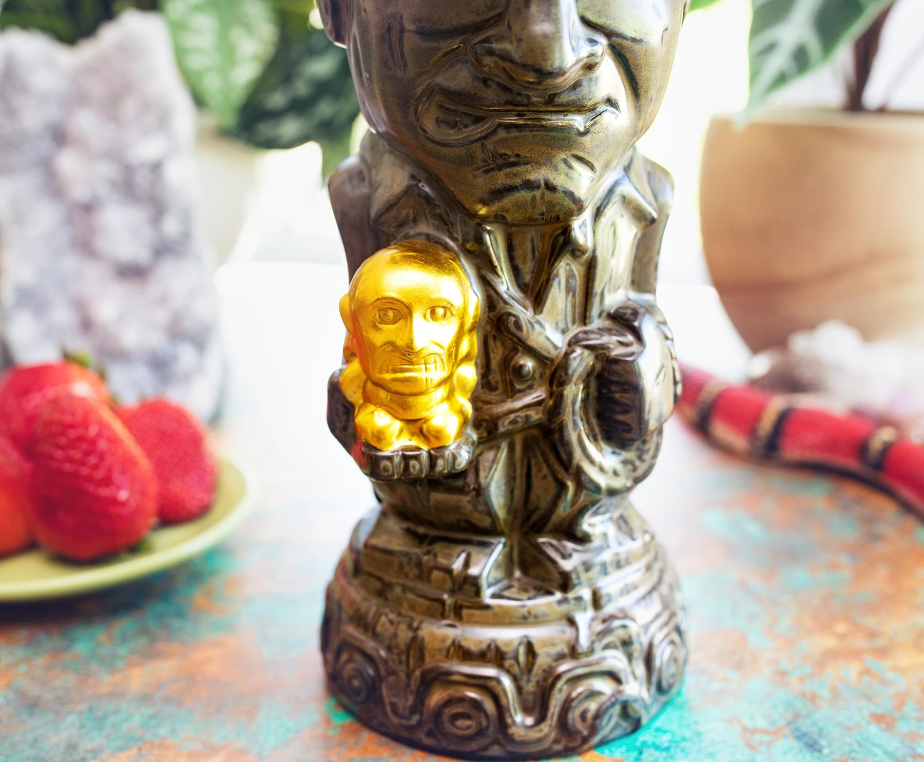 Geeki Tikis Indiana Jones With Fertility Idol Ceramic Mug | Toynk Exclusive