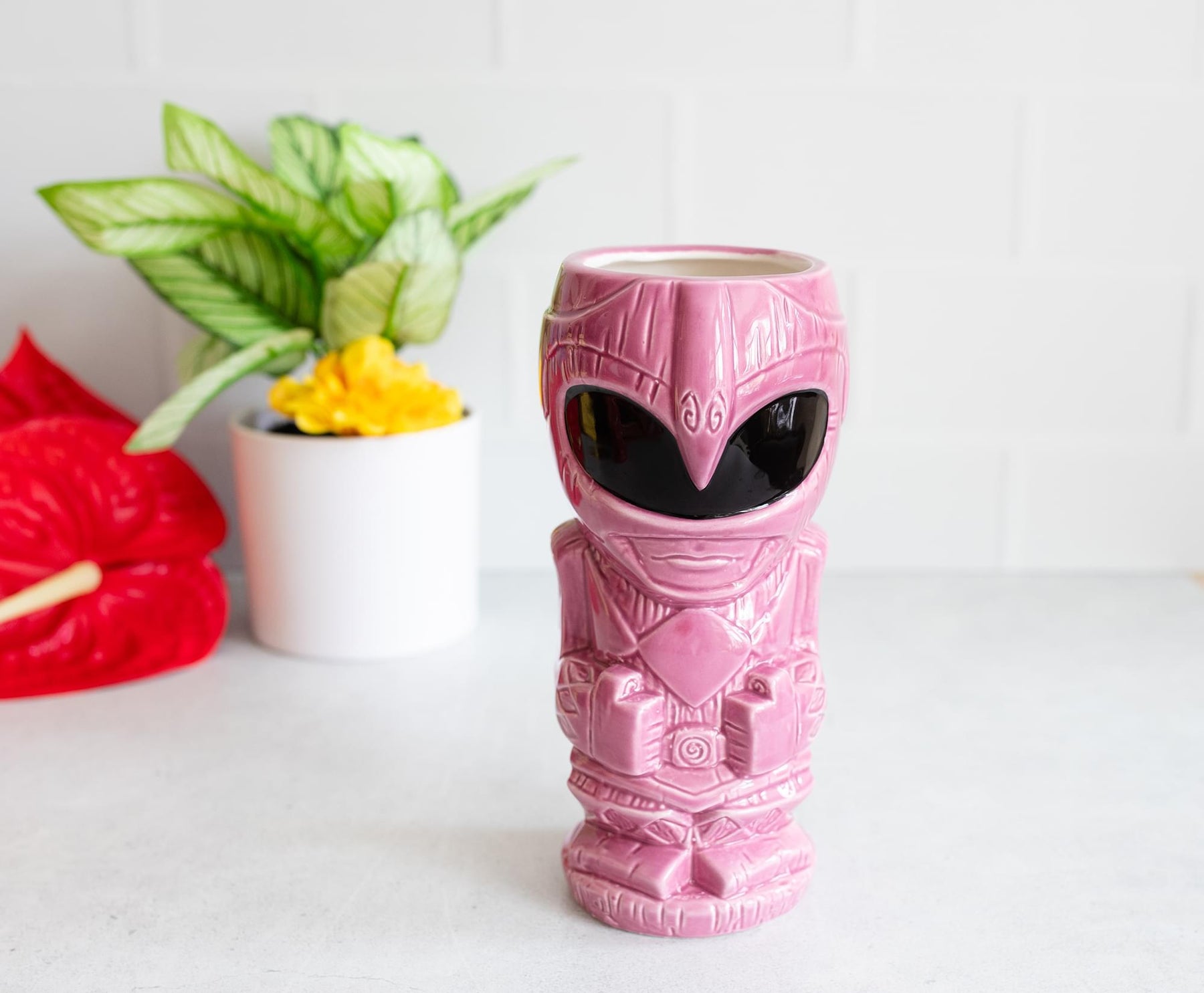 Geeki Tikis Power Rangers Pink Ranger Ceramic Mug | Holds 16 Ounces