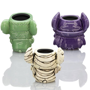 Geeki Tikis Disney Lilo & Stitch Halloween Monsters 3-Pack Ceramic Mini Muglets