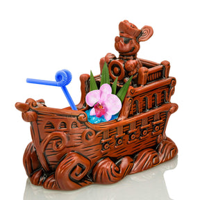 Geeki Tikis Disney Mickey Mouse's Pirate Ship 18-Ounce Ceramic Mug | LE 500