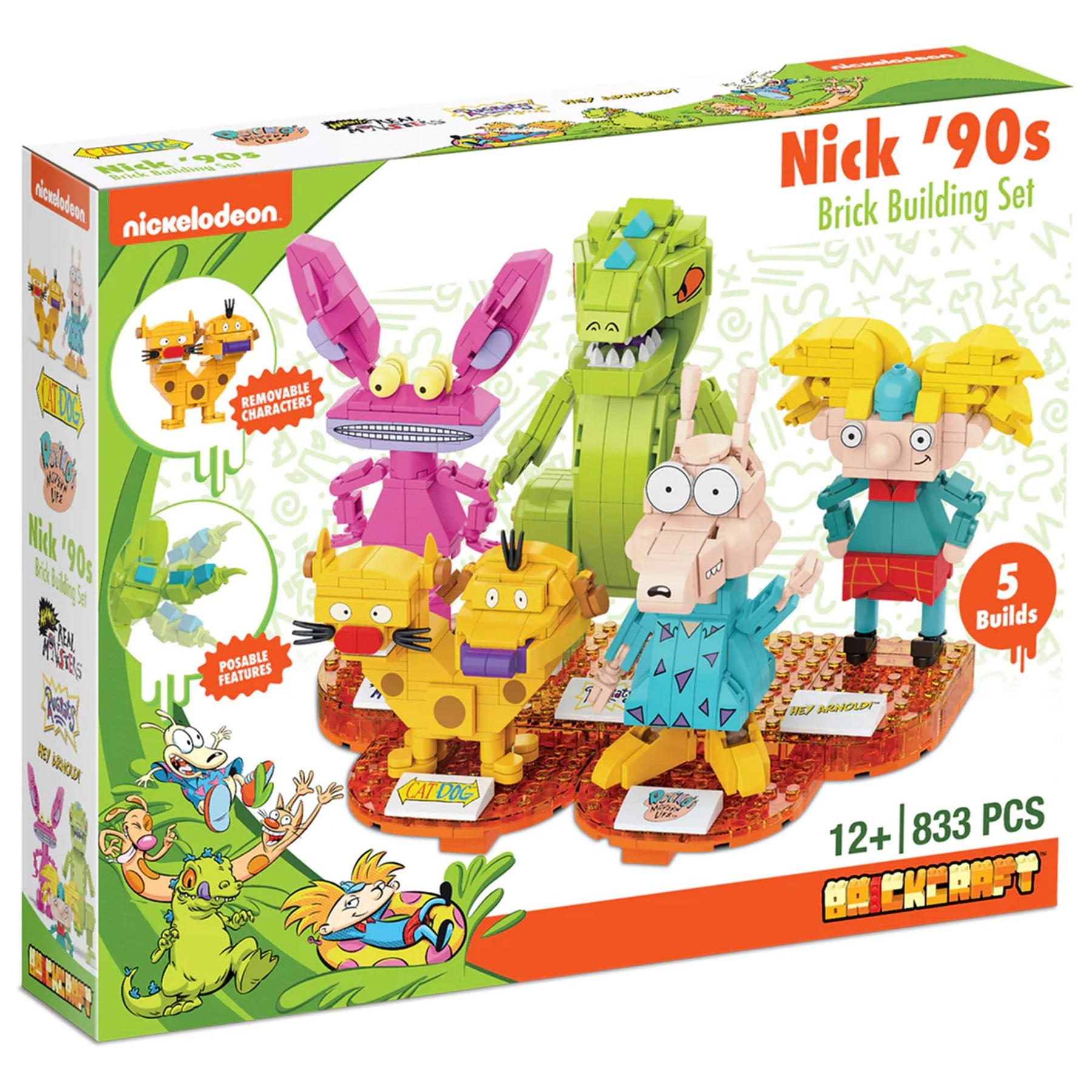 Nickelodeon Characters 833-Piece Brickcraft Building Set