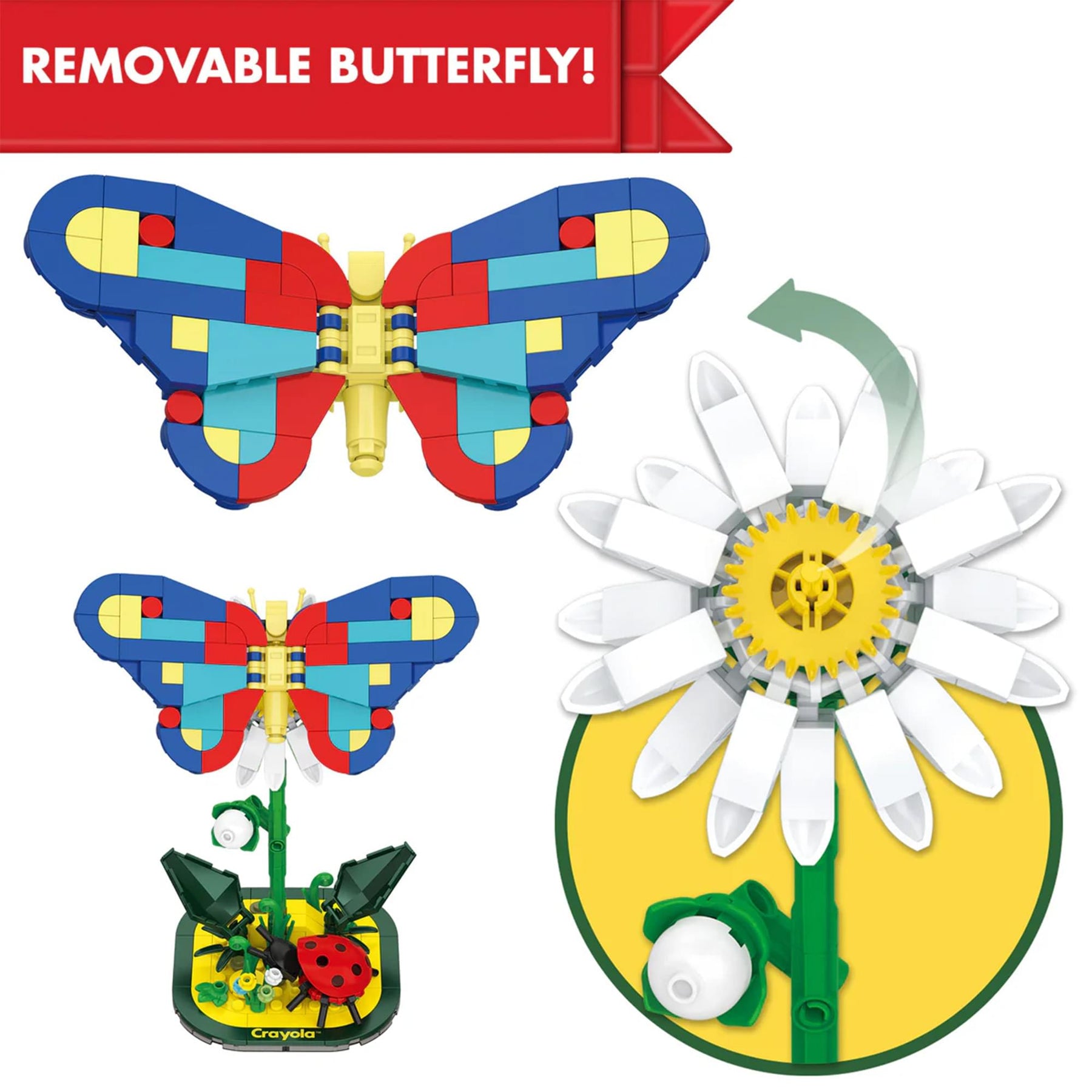 Crayola Butterfly Garden 270-Piece Brickcraft Building Set