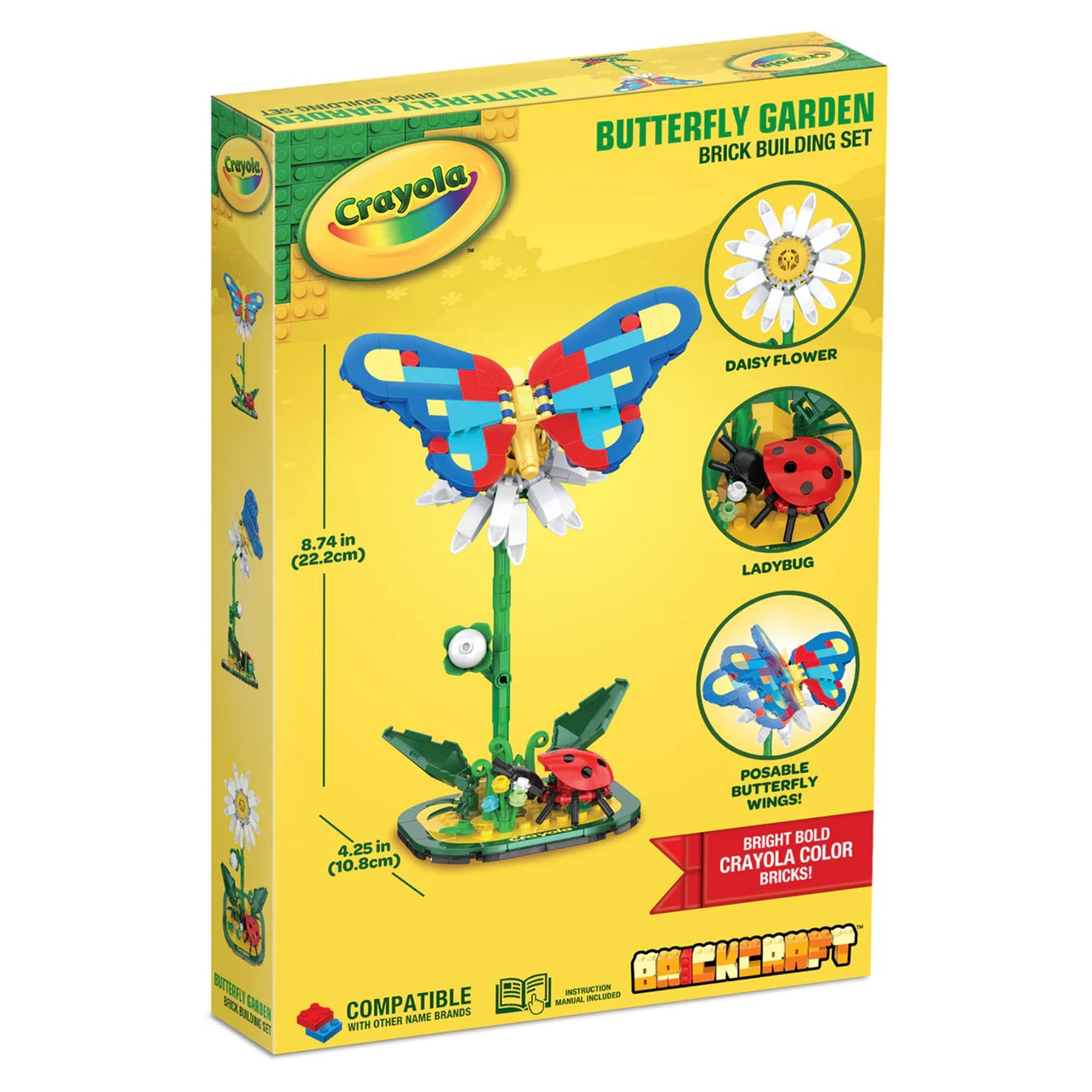 Crayola Butterfly Garden 270-Piece Brickcraft Building Set