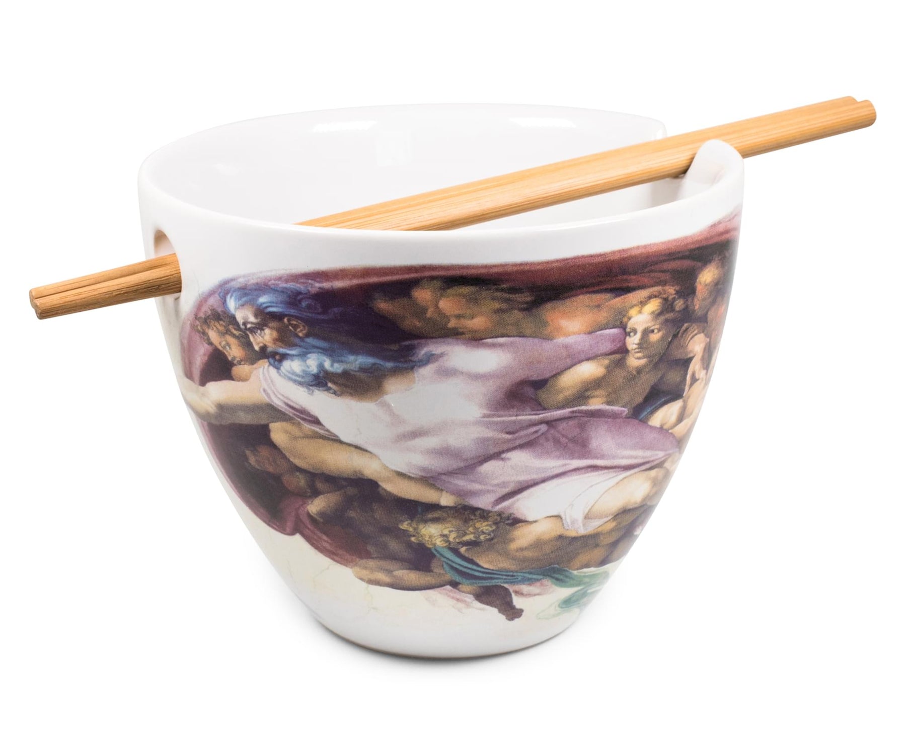 Bowl Bop Sistine Chapel Japanese Dinner Set | 16-Ounce Ramen Bowl, Chopsticks