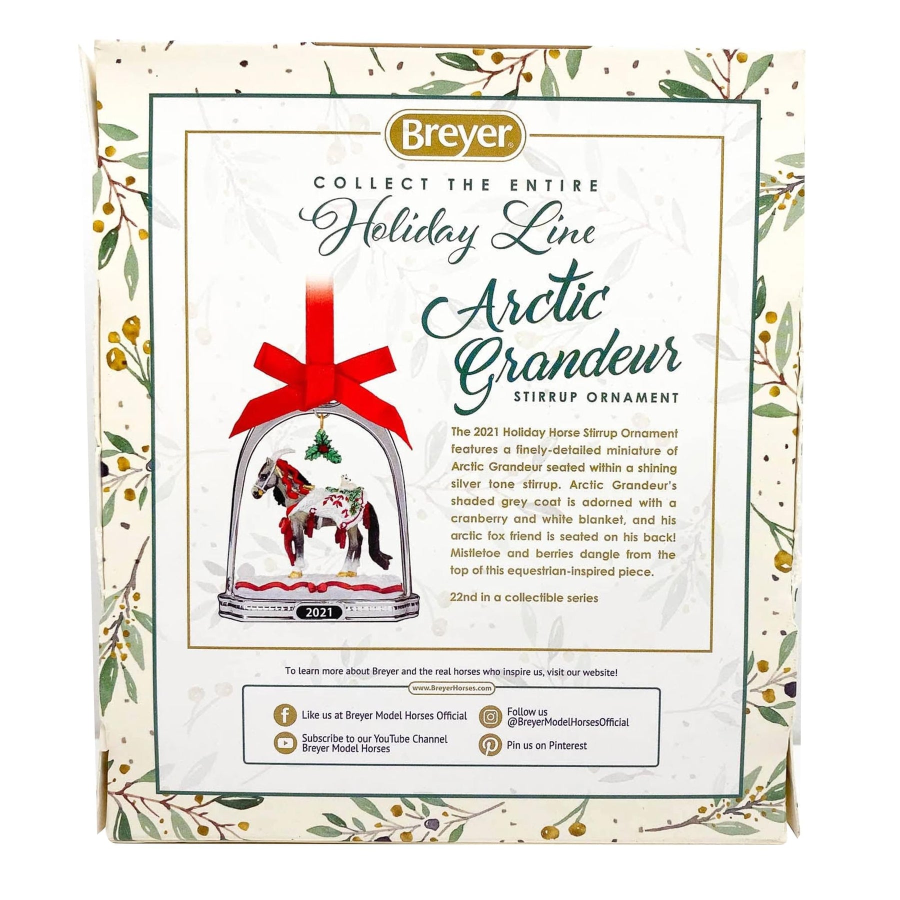 Breyer 2021 Holiday Stirrup Ornament | Arctic Grandeur