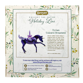 Breyer 2022 Holiday Unicorn Ornament | Tyrian