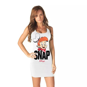 Sexy Rice Krispies Snap White Tank Dress Costume Adult