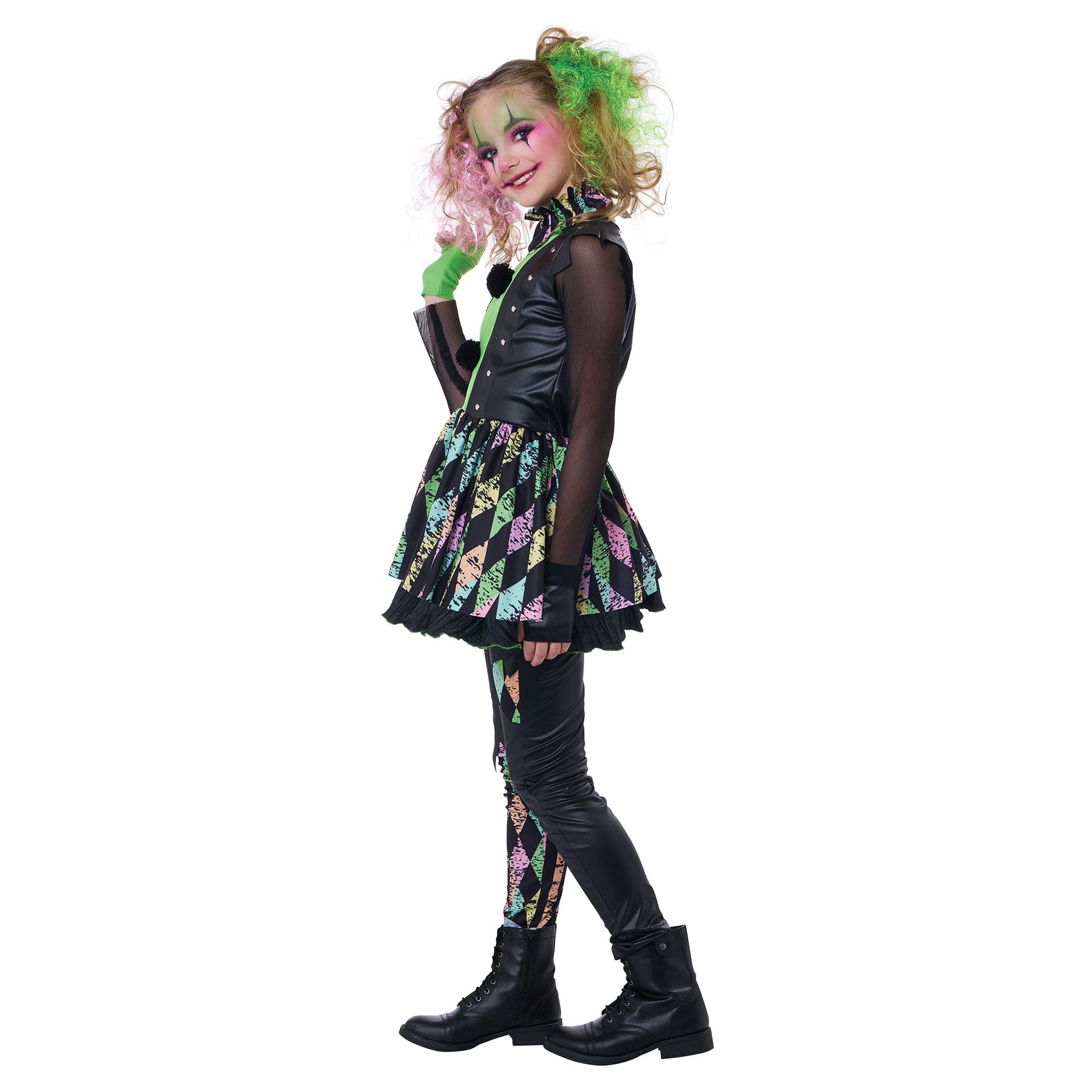 Crazy Carnival Clown Child Costume