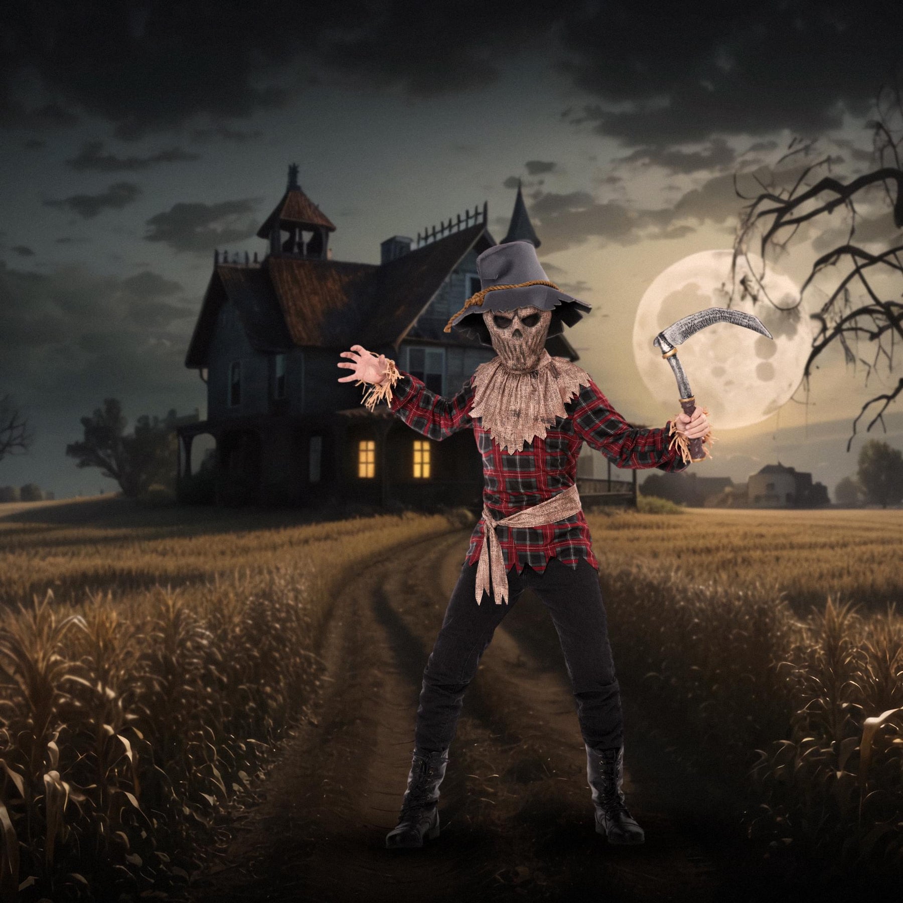 Harvest Of Horror Scarecrow Child Costume