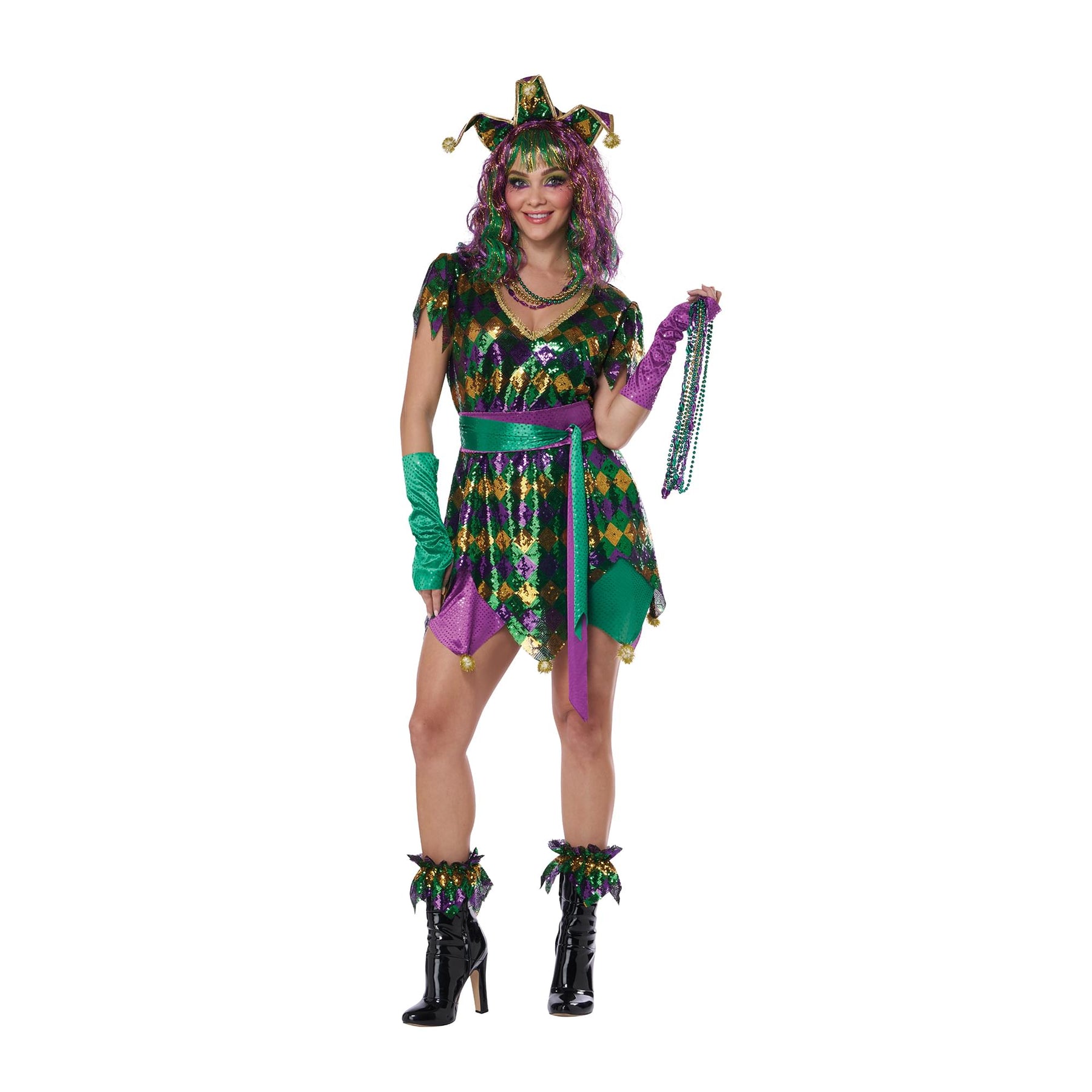 Mardi Gras Parade Jester Adult Costume