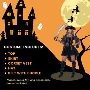 Beauty Of The Dark Seas Pirate Adult Costume