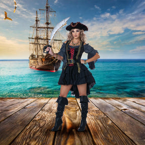 Beauty Of The Dark Seas Pirate Adult Costume