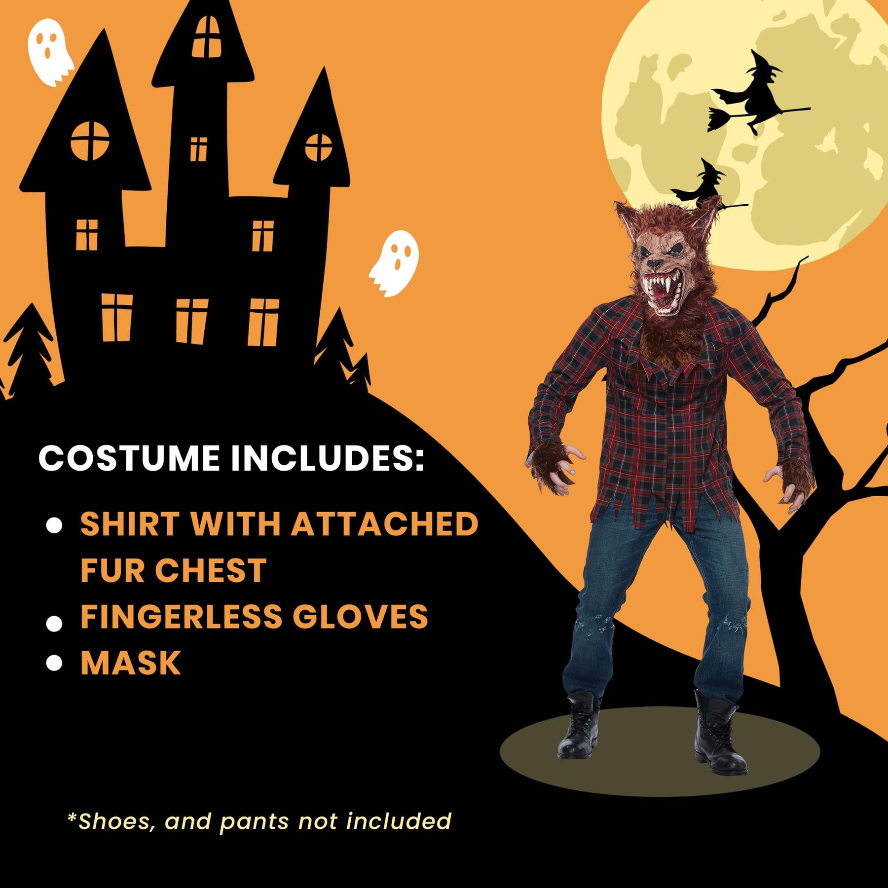 Full Moon Werewolf Adult Costume