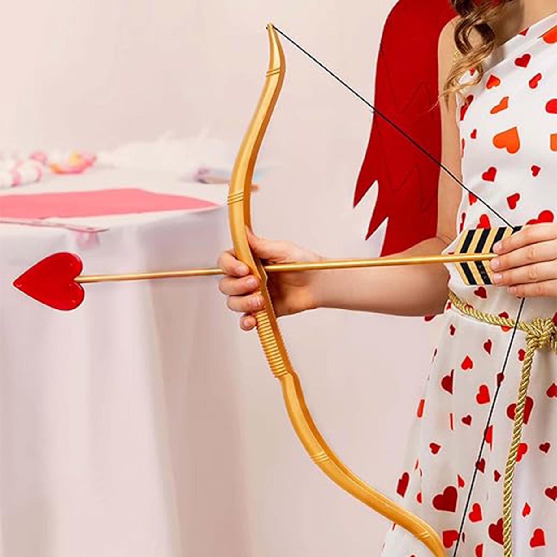 Mini Bow and Heart Arrow Adult Costume Accessory