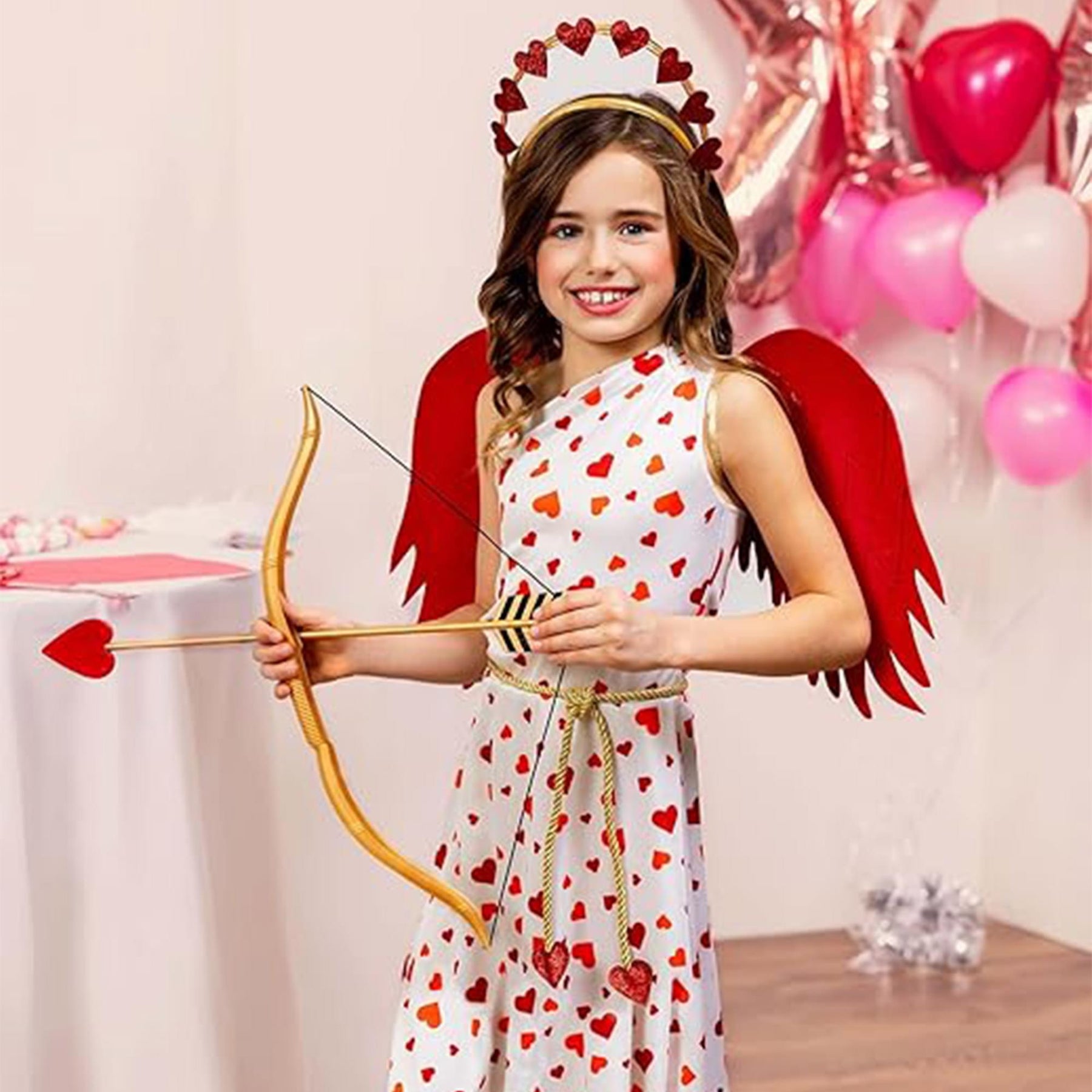 Mini Bow and Heart Arrow Adult Costume Accessory