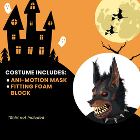 Hell Hound Ani-Motion Adult Costume Mask