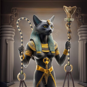 Egyptian Cobra/Pharaoh Scepters Costume Accessory Set