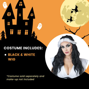 Modern Monster Bride Adult Costume Wig | One Size Fits Most