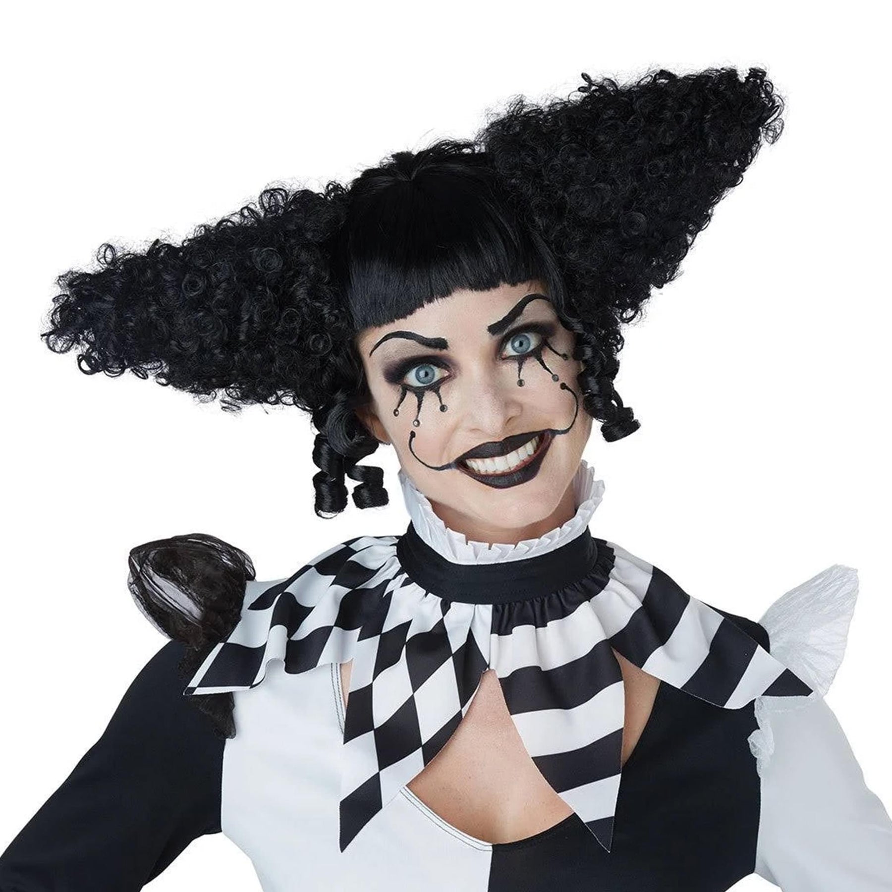 Creepy Clown Women's Costume Wig - Black