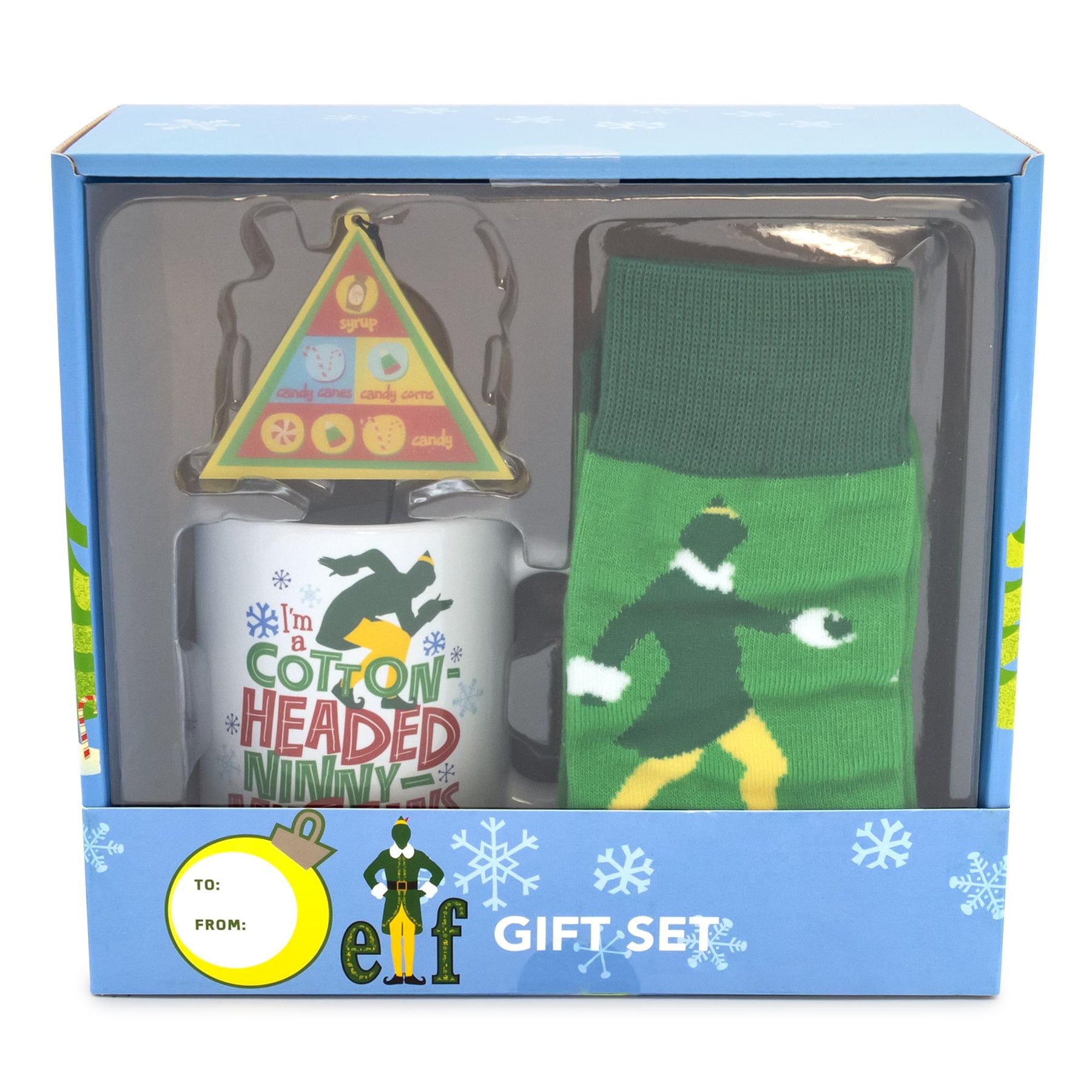 Elf the Movie Buddy The Elf 3 Piece Gift Set Mug, Crew Socks