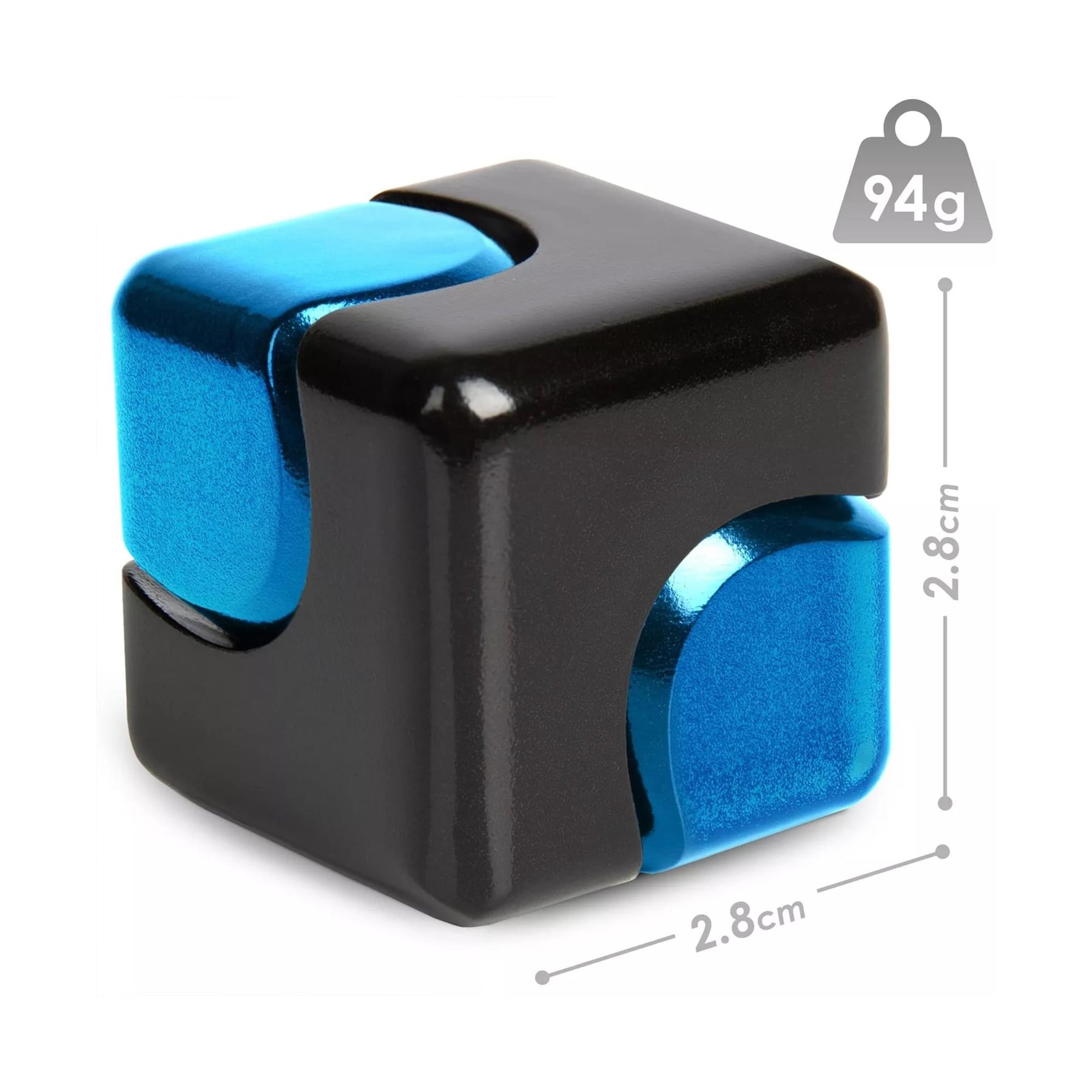 Bopster Fidget Spinner Cube | Black & Blue