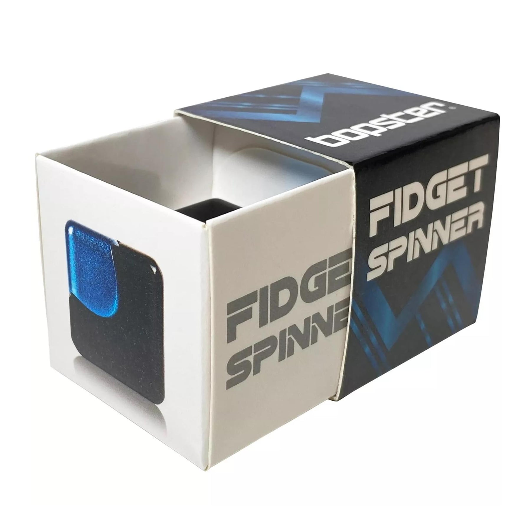 Bopster Fidget Spinner Cube | Black & Blue