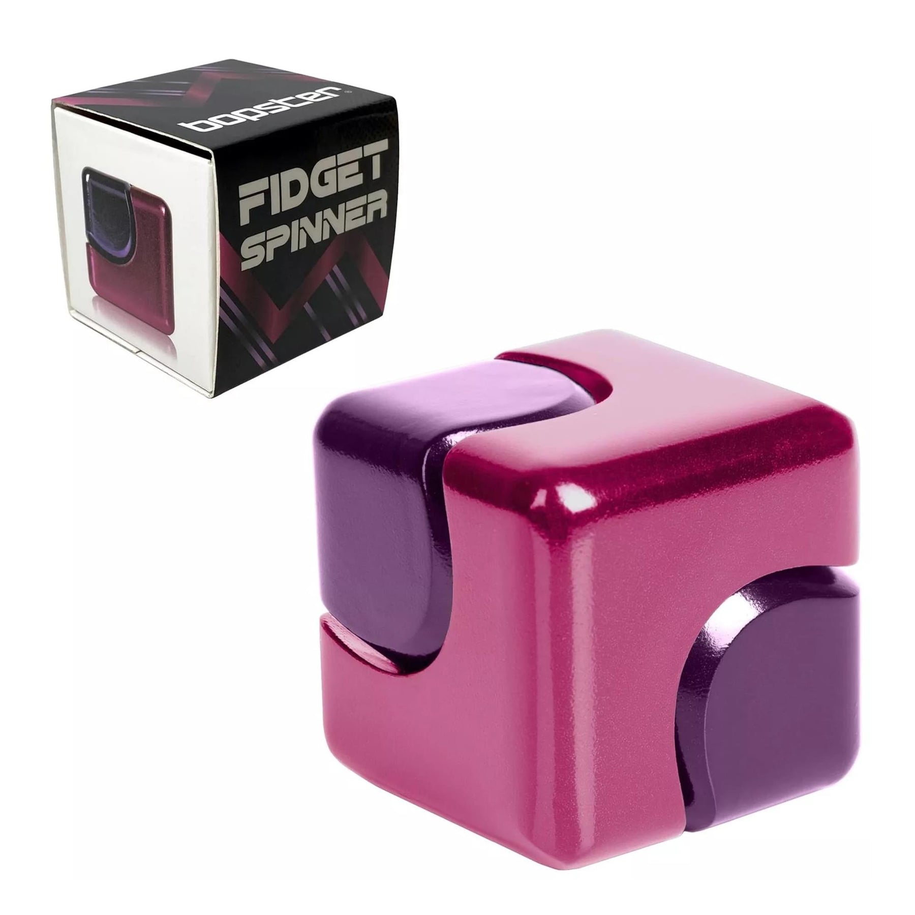 Bopster Fidget Spinner Cube | Pink & Purple