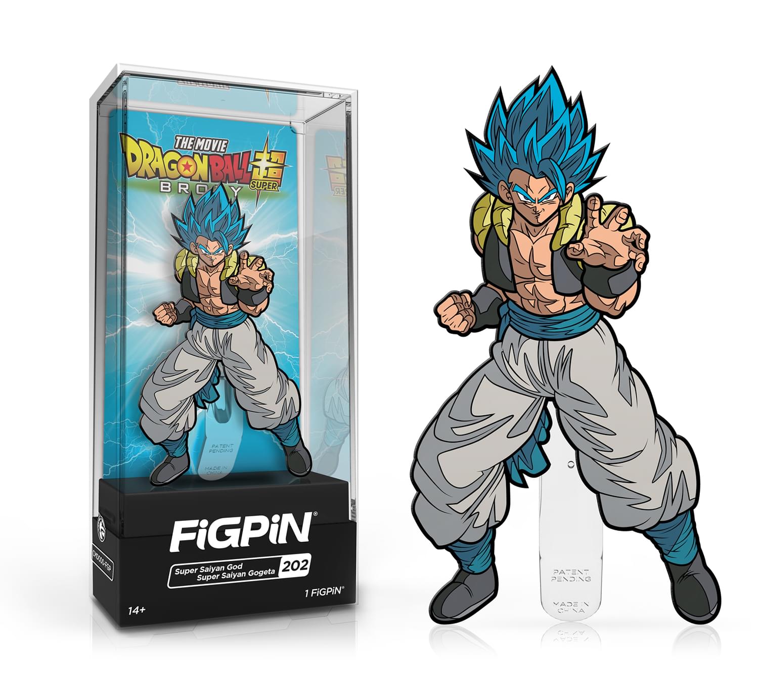 Dragon Ball Super Broly Enamel FiGPiN | Super Saiyan God SS Gogeta #202