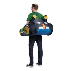 Mario Kart Luigi Inflatable Adult Costume | One Size