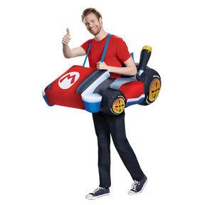 Mario Kart Mario Inflatable Adult Costume | One Size