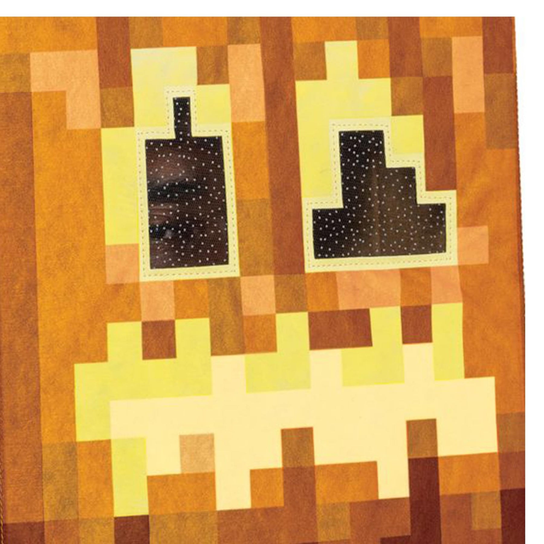 Minecraft Jack 'O Lantern Block Head Glow In The Dark Costume Mask