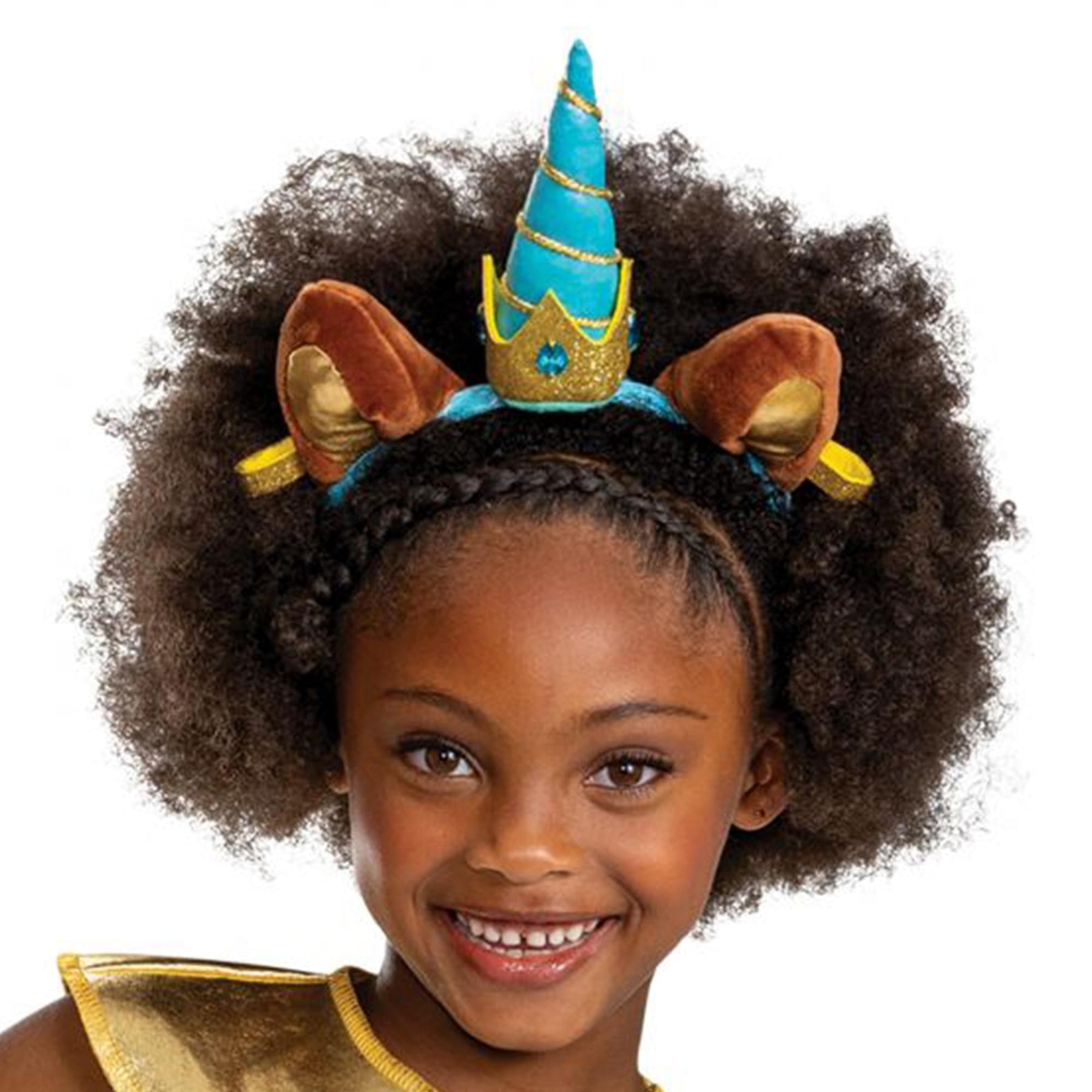 Afro Unicorn Classic Girls Costume