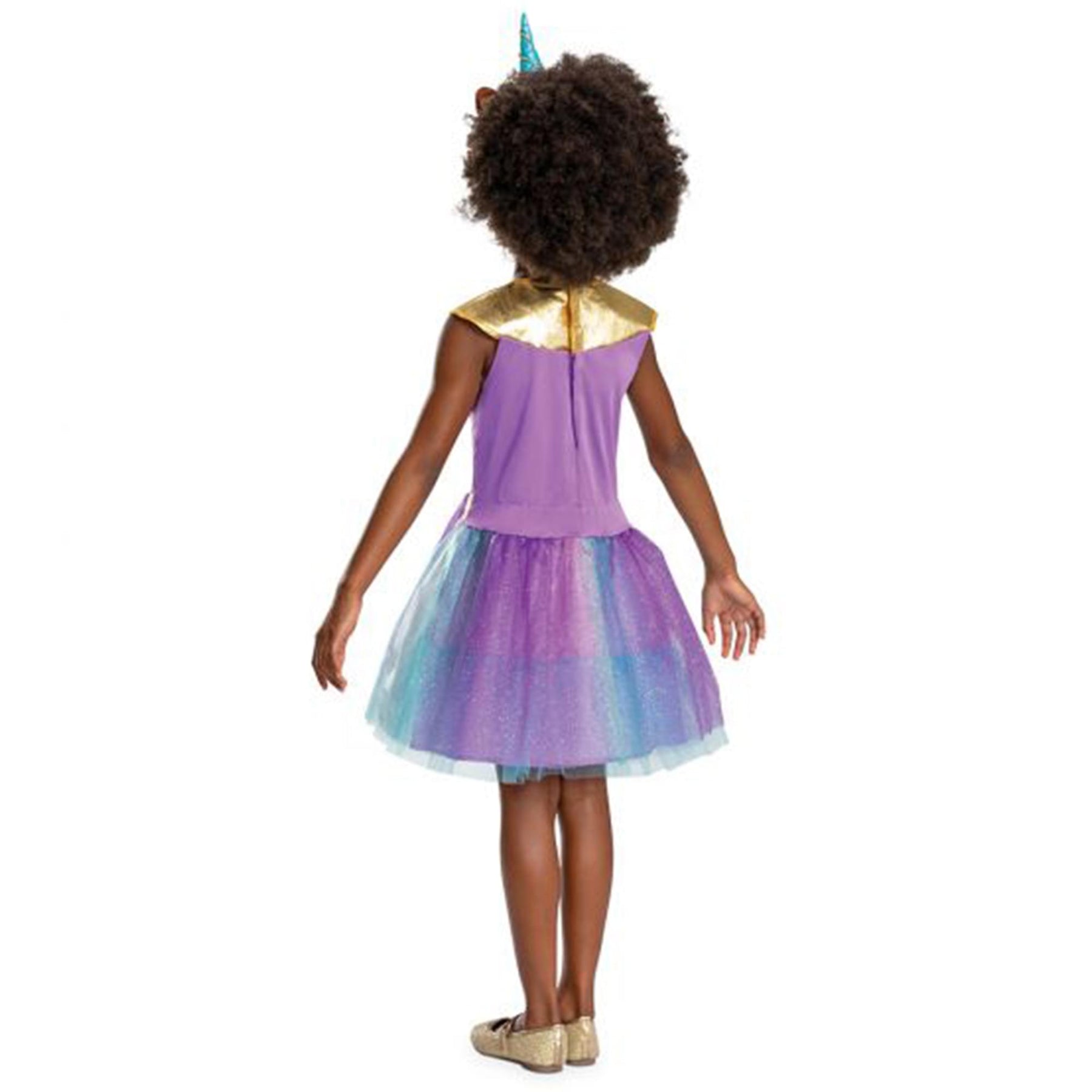 Afro Unicorn Classic Girls Costume