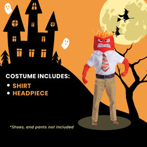 Disney Pixar Inside Out Anger Adult Costume