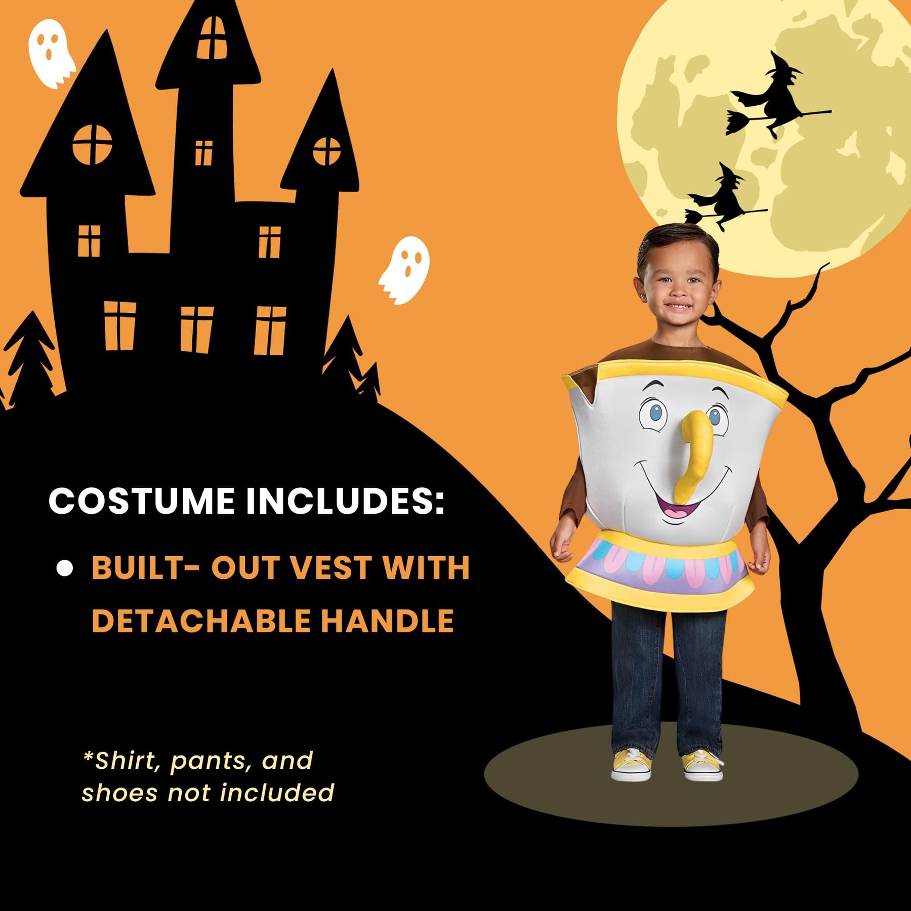 Disney Beauty And The Beast Chip Deluxe Toddler Costume