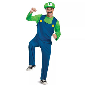 Super Mario Bros. Luigi Classic Adult Costume