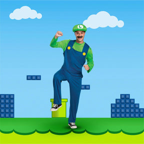 Super Mario Bros. Luigi Classic Adult Costume