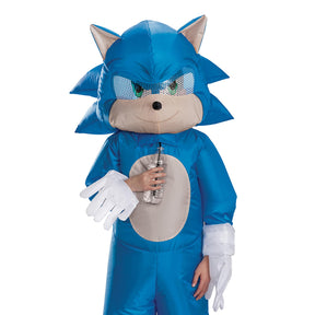 Sonic The Hedgehog Inflatable Sonic Child Costume | One Size Fits Most