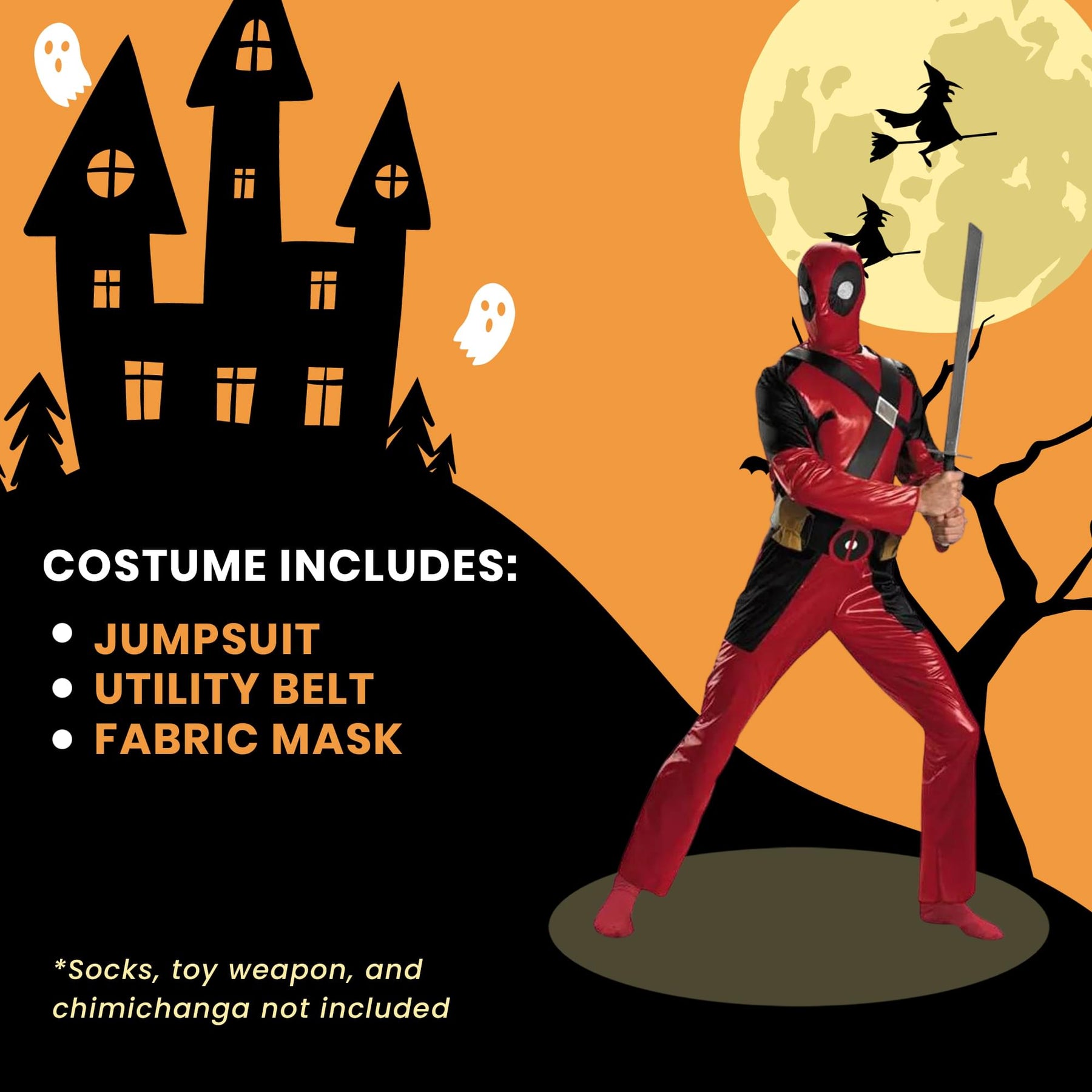 Marvel Deadpool Adult Costume Kit