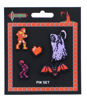 Castlevania Classic Video Game 5 Piece Enamel Pin Set