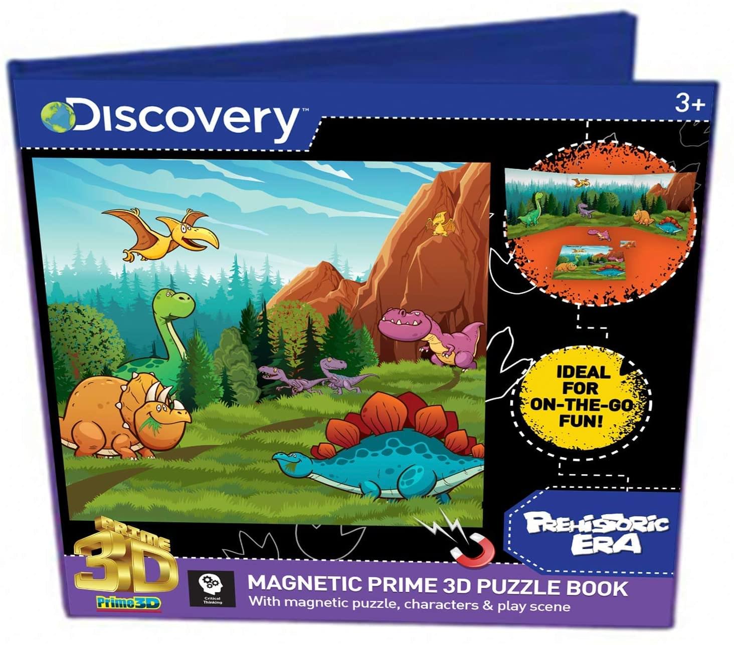 Discovery Dinosaurs Magnetic Super 3D Puzzle Book