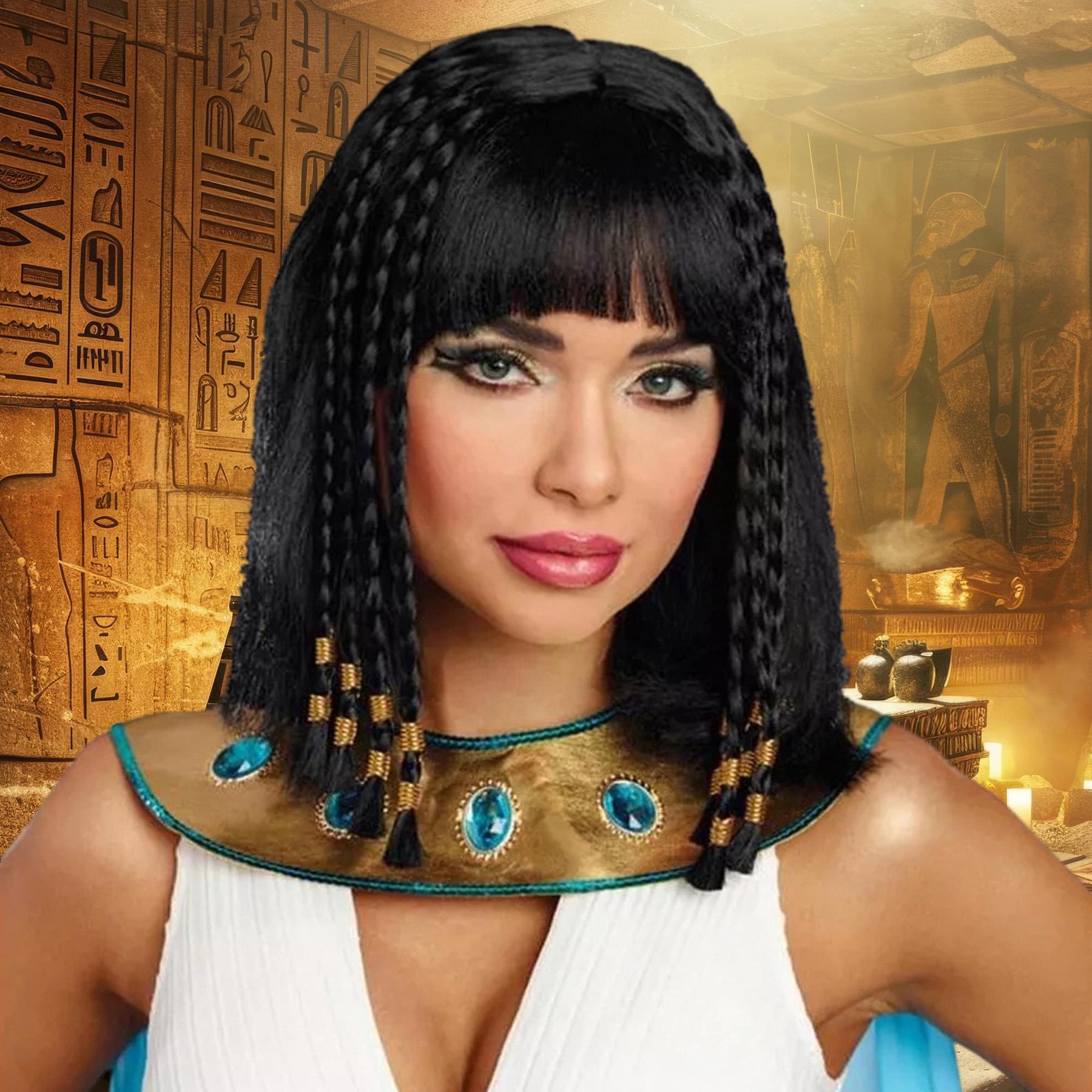 Egyptian Queen Adult Costume Wig