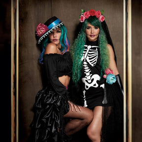 Glow-In-The-Dark Skeleton Women's Costume Dress