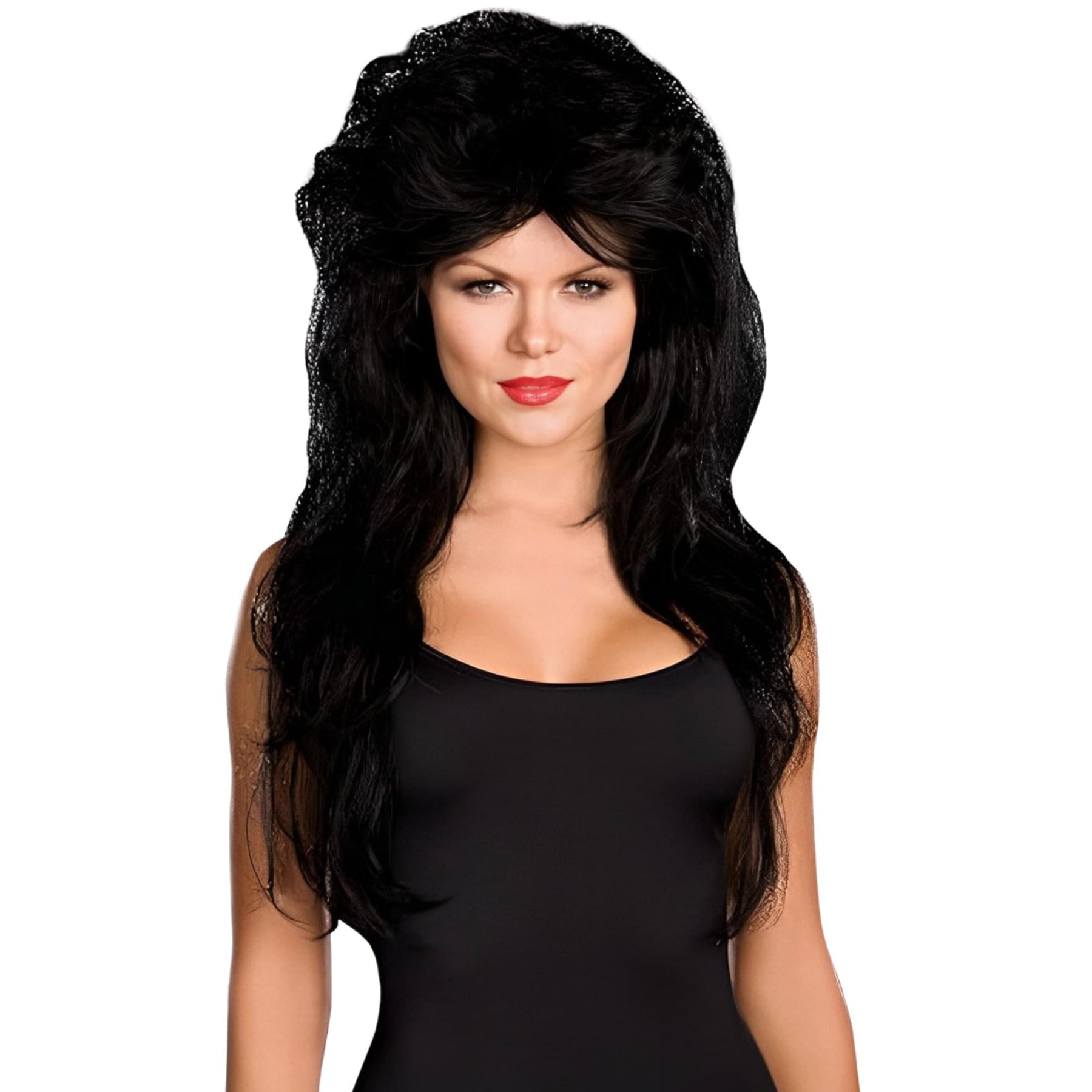 Sexy Black Rocker Costume Wig