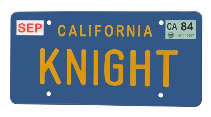 Knight Rider Knight License Plate Replica