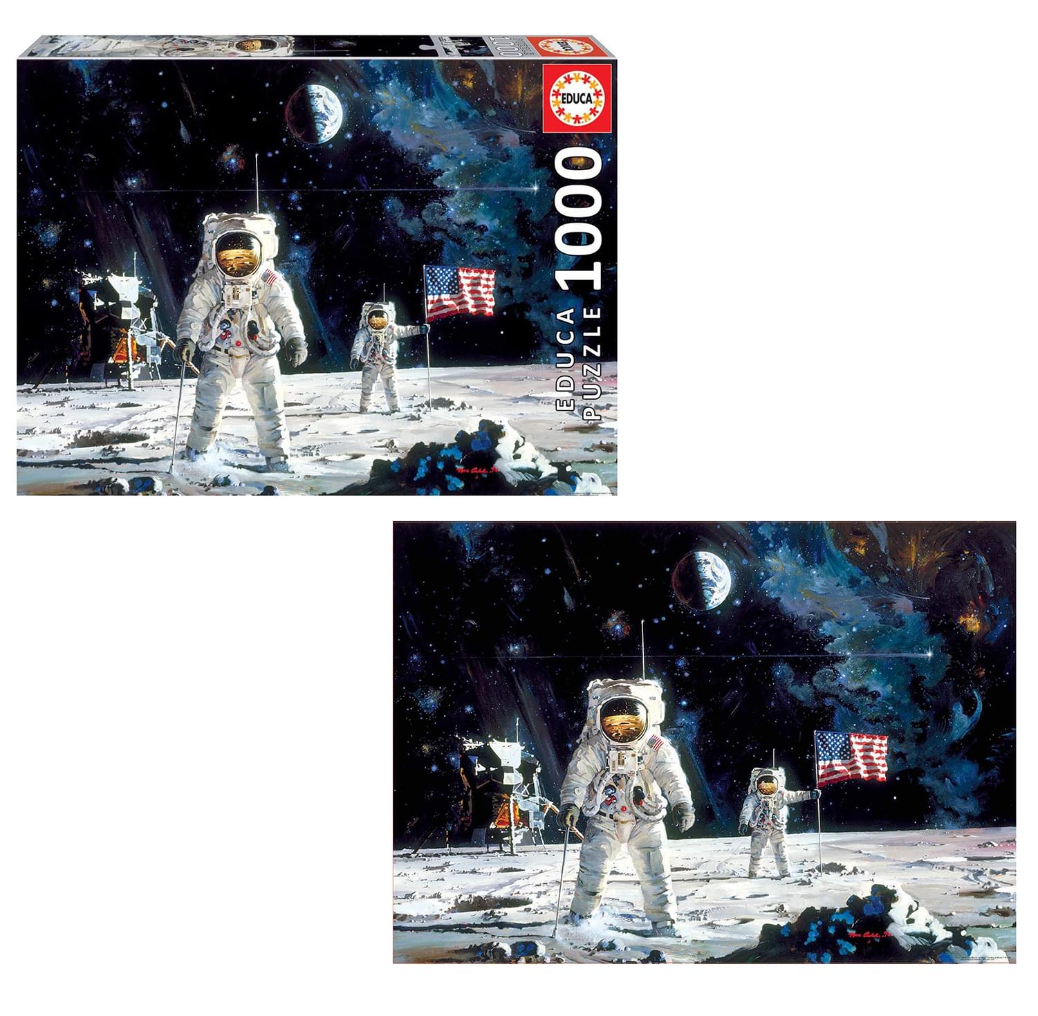 First Men On The Moon 1000 Piece Jigsaw Puzzle