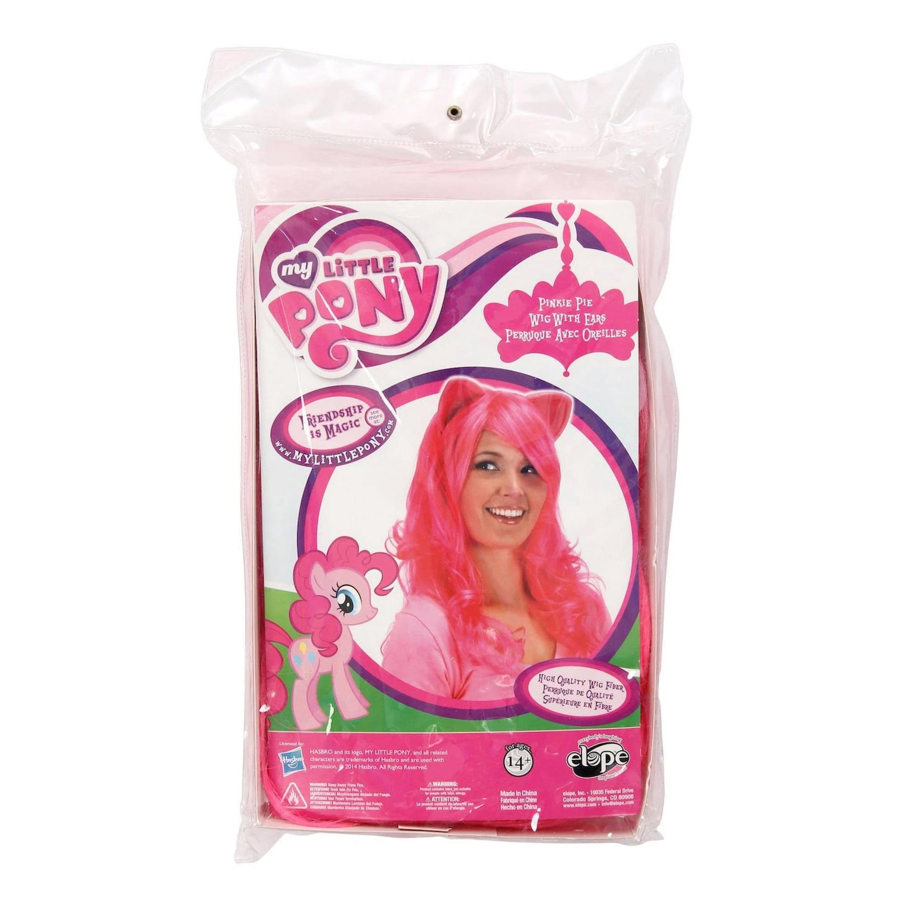 My Little Pony Pinkie Pie Adult Costume Wig W/Ears