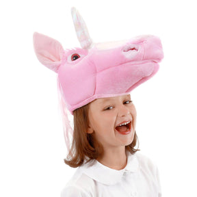 Unicorn Plush Pink Unicorn Costume Hat