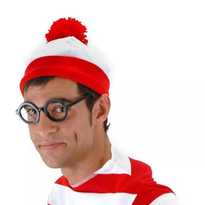 Where's Waldo Costume Beanie Adult