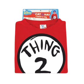 Dr. Seuss Thing 2 Costume Shirt Adult